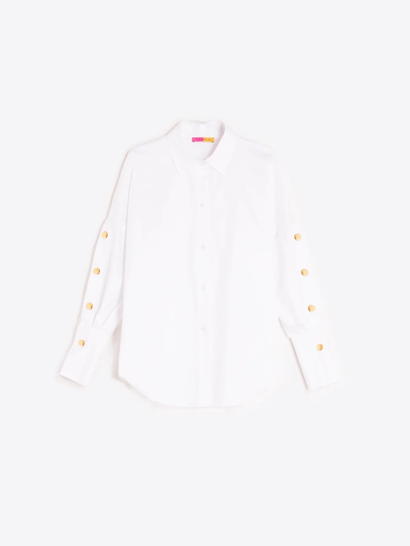 Vilagallo Mikaela White Button Down Shirt