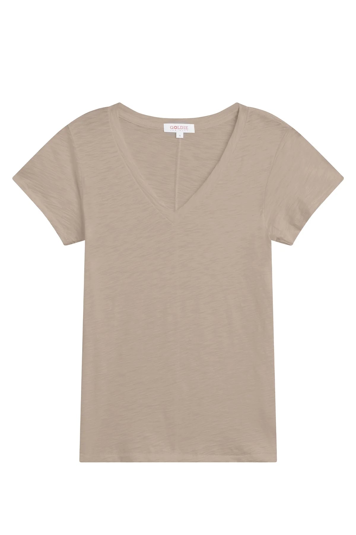 Signature Slub V Neck in String