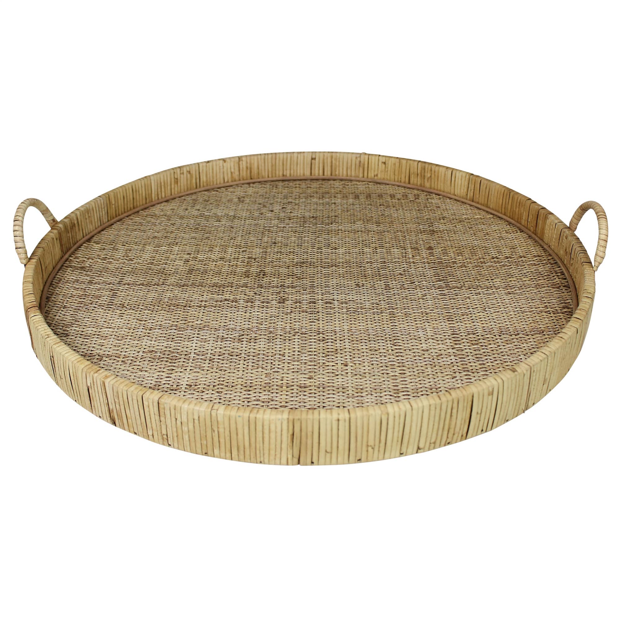 Cayman Grand Tray, Rattan - Round