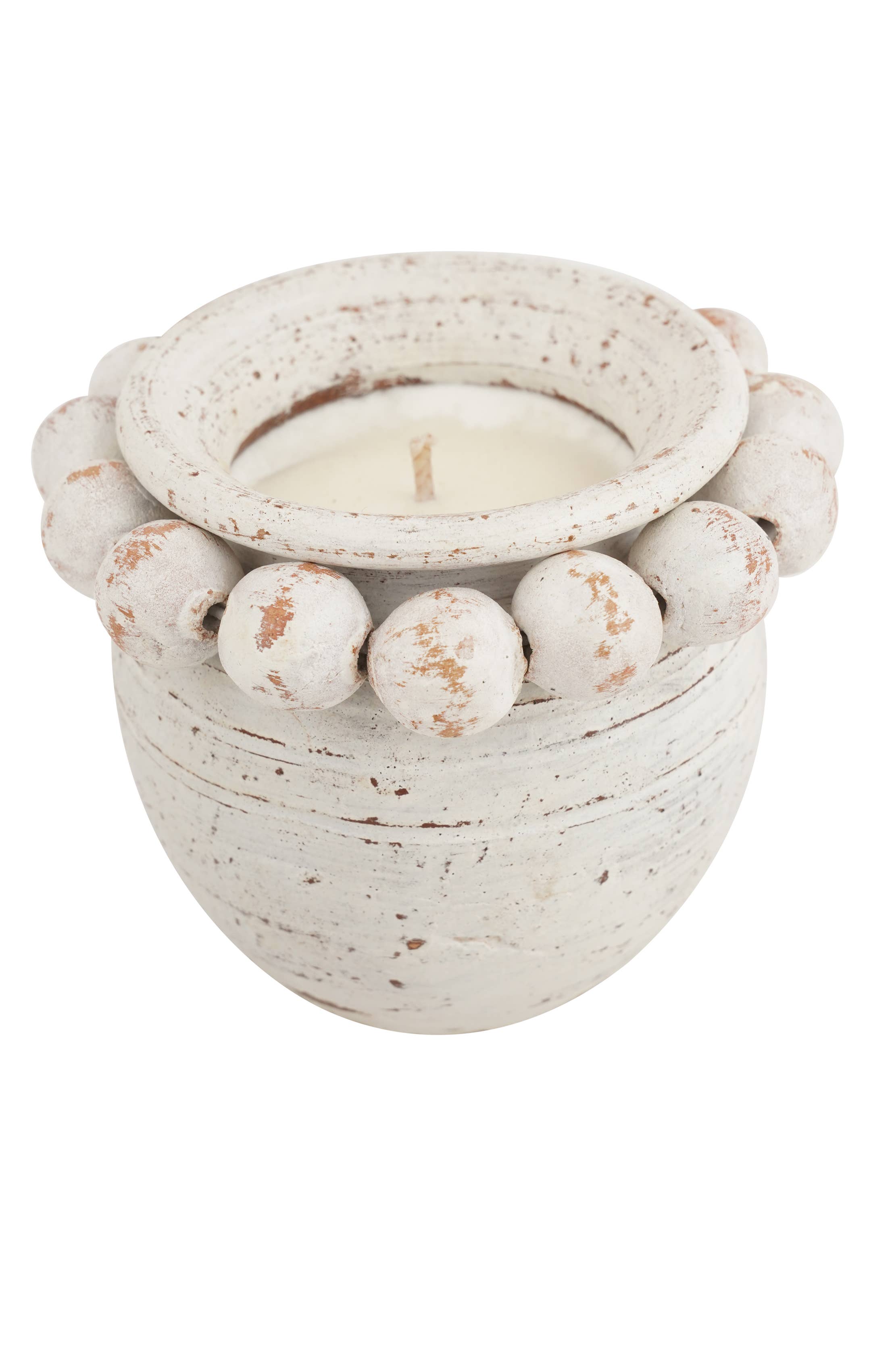 Beadzie Vessel in White