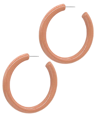 Bold Color Hoop Earrings