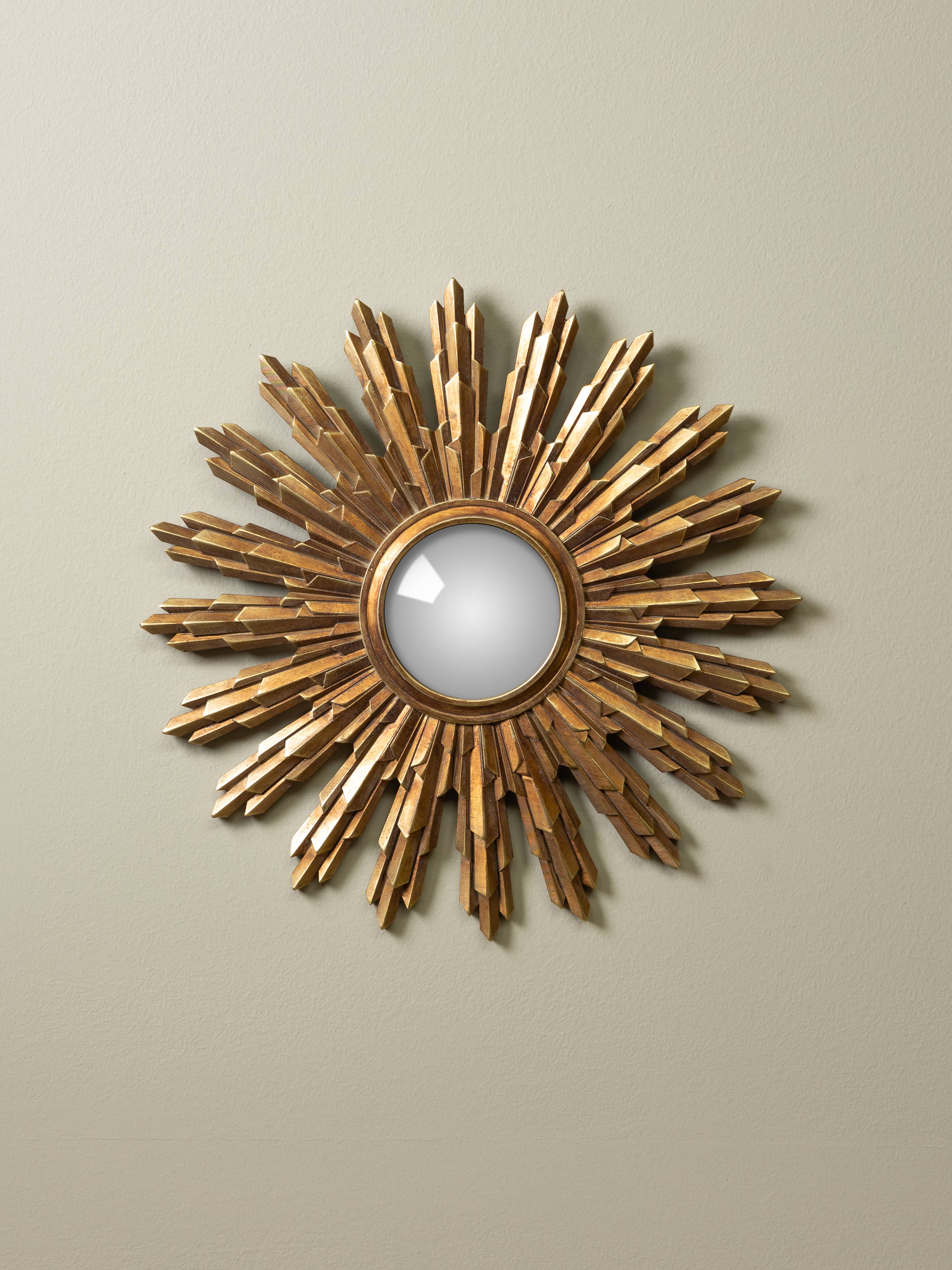 Convent Golden Convex Mirror