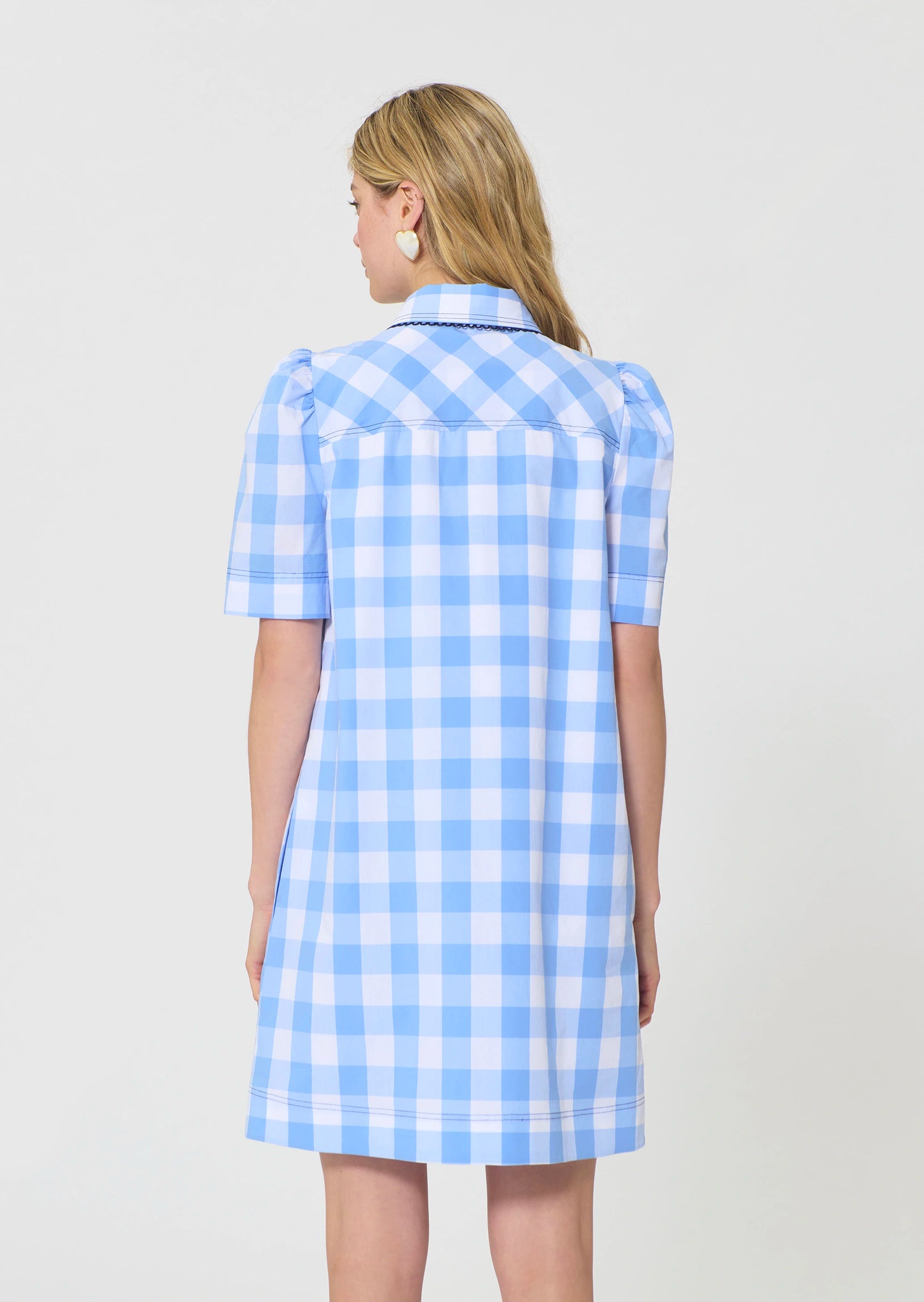 Roddy Dress in Sky Blue Gingham