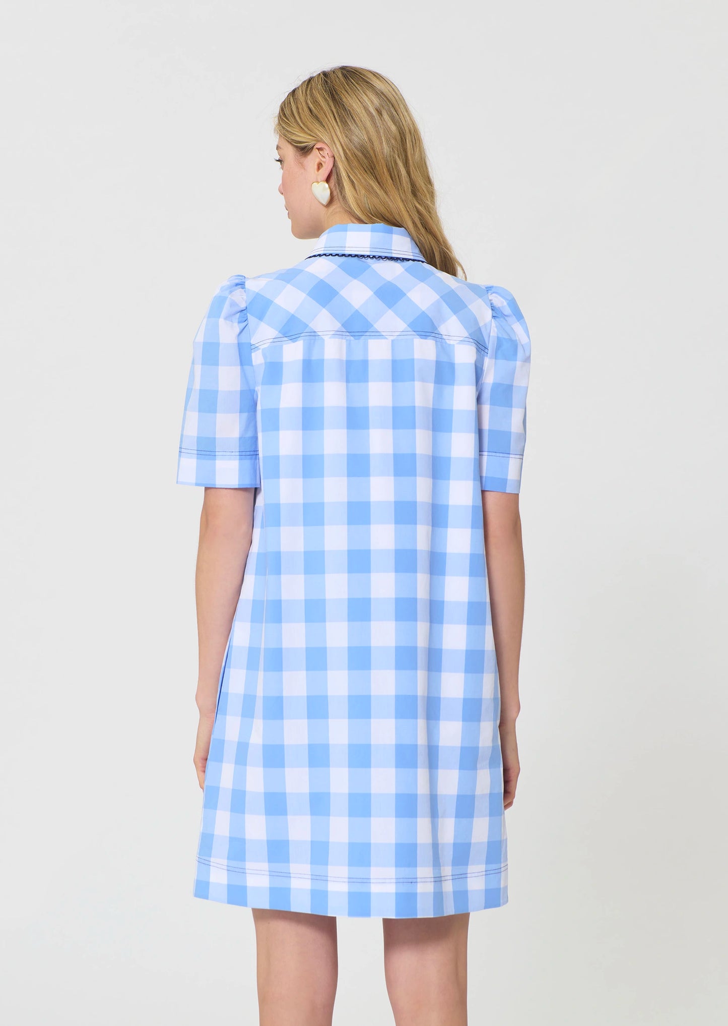 Roddy Dress in Sky Blue Gingham