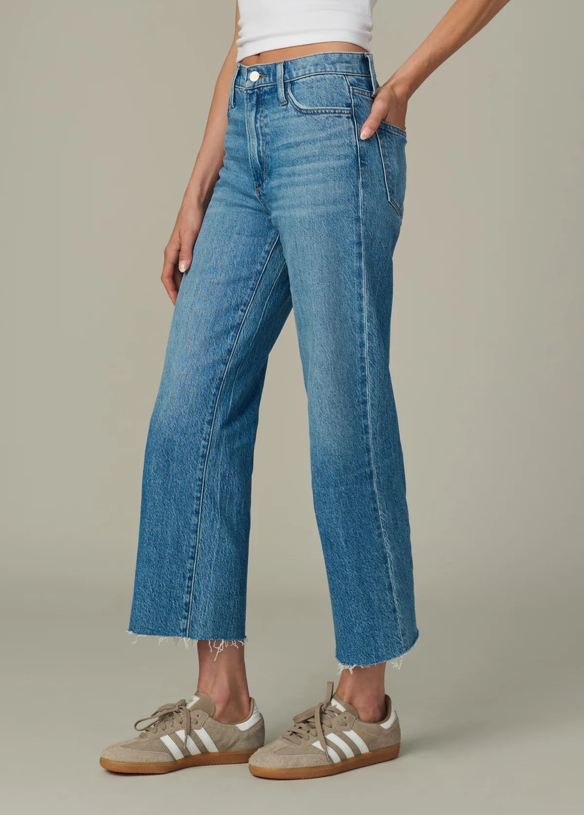 The Blake Cropped Wide Leg in Graceful