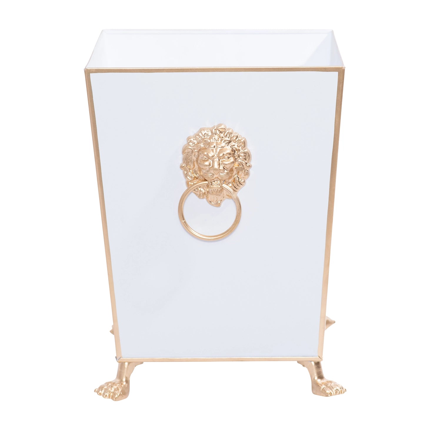 Lion Square Wastebasket