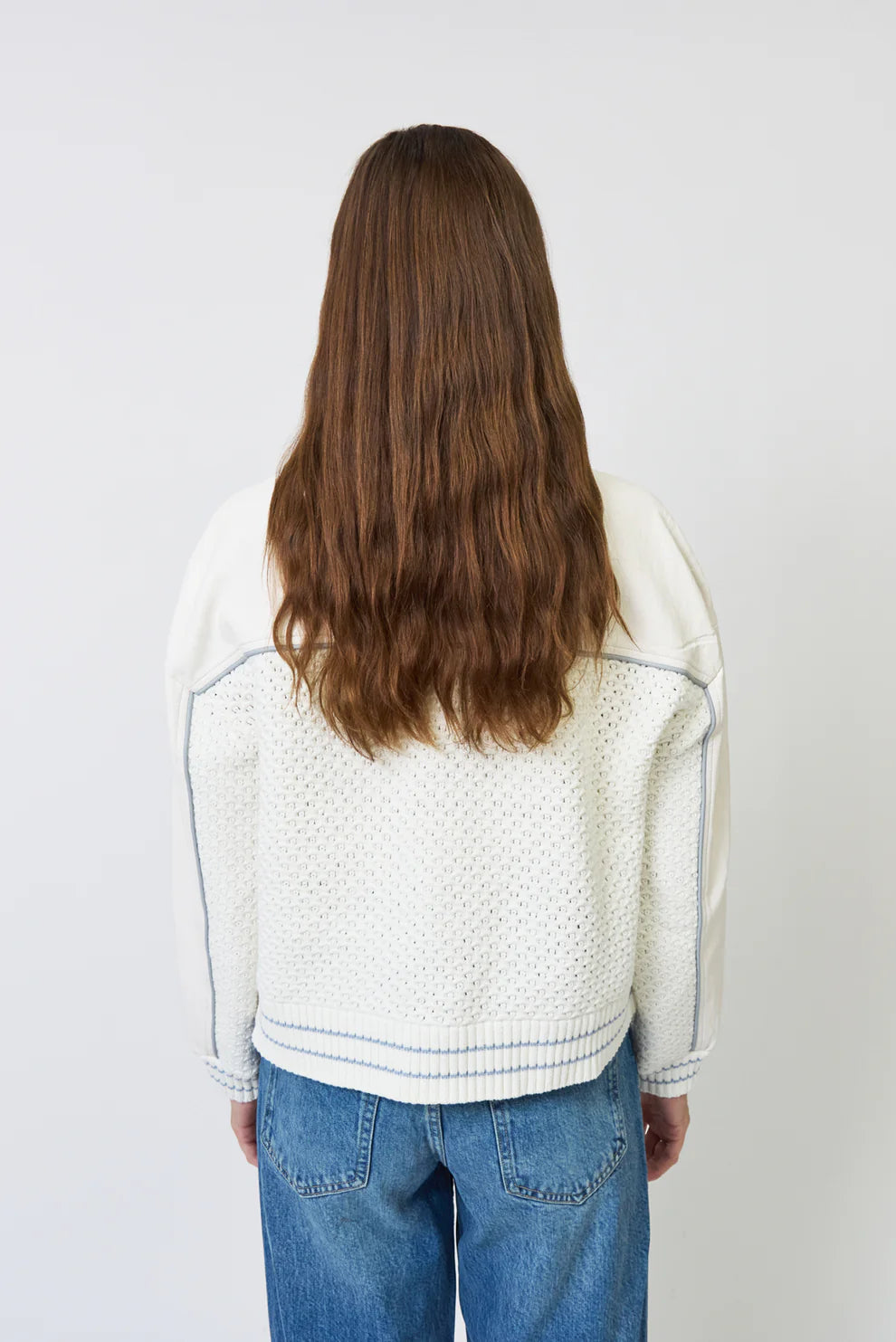 Ophelia Vegan X Crochet Sweater Bomber