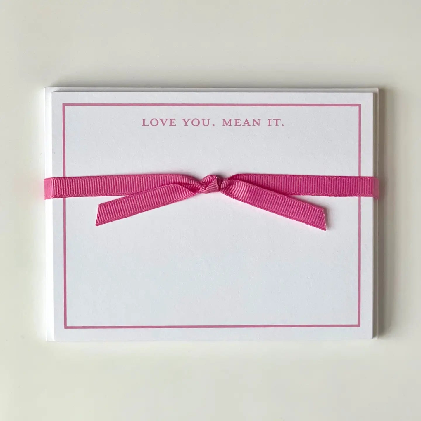 Love You, Mean It Flat Note Cards