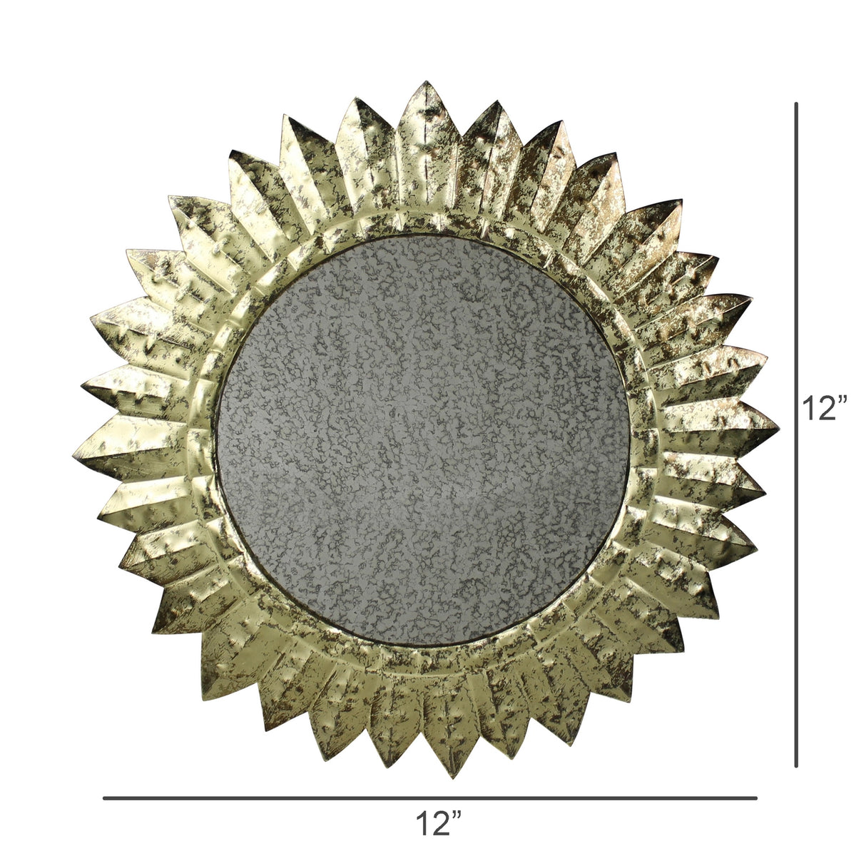 Starburst Brass Mirror