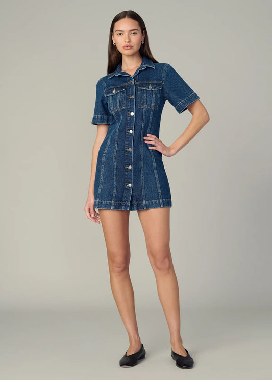 The Denim Trucker Shift Dress