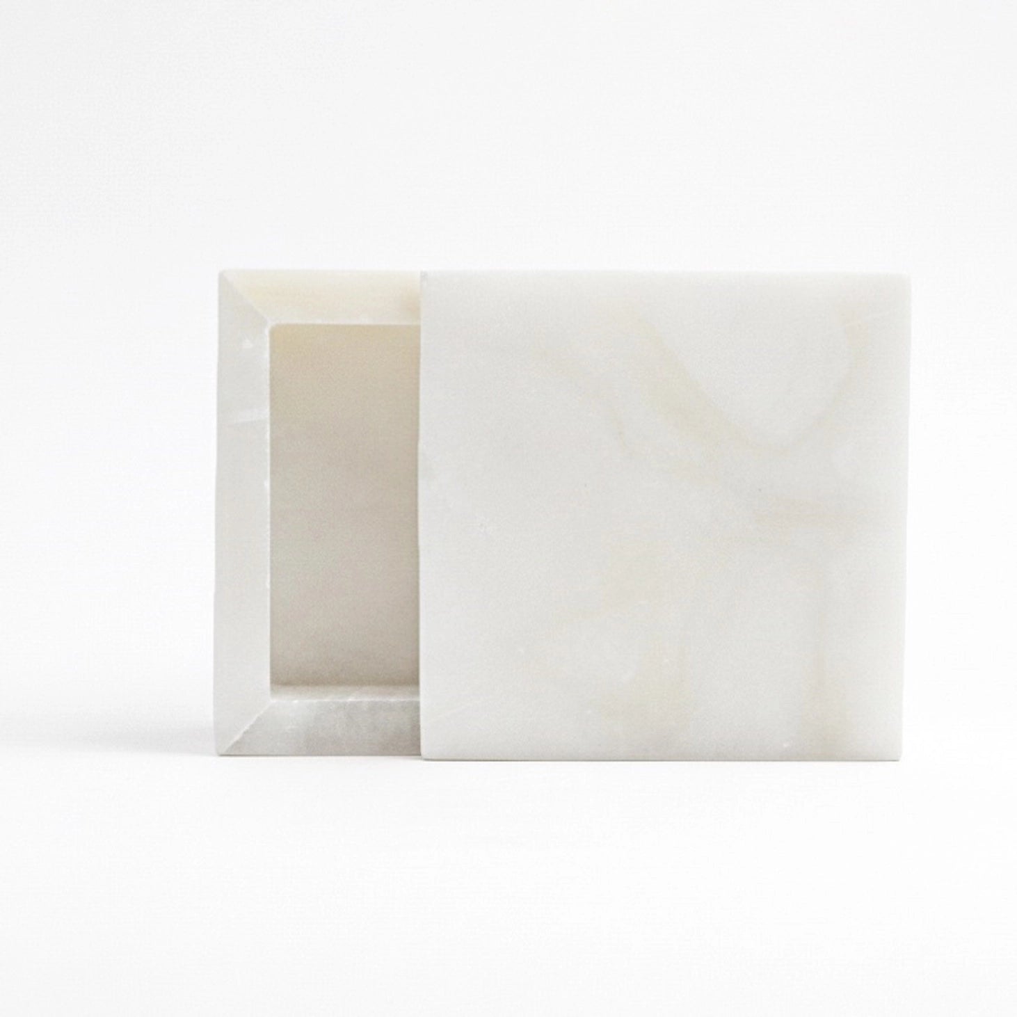 Small Alabaster Square Box
