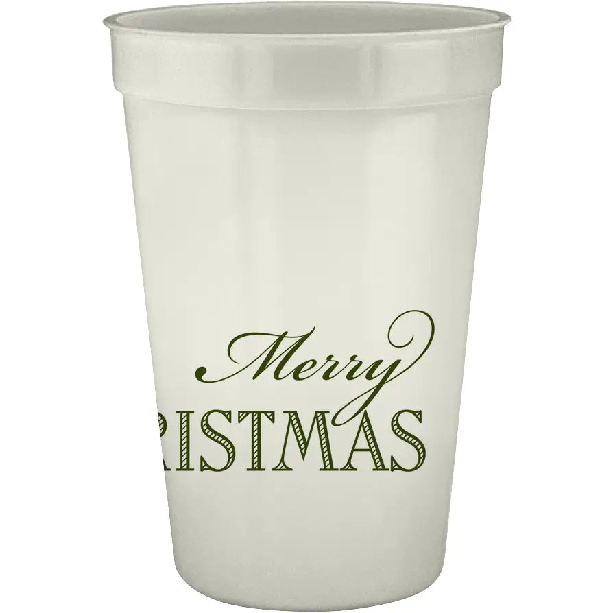 Christmas Gator Pearlized Cups