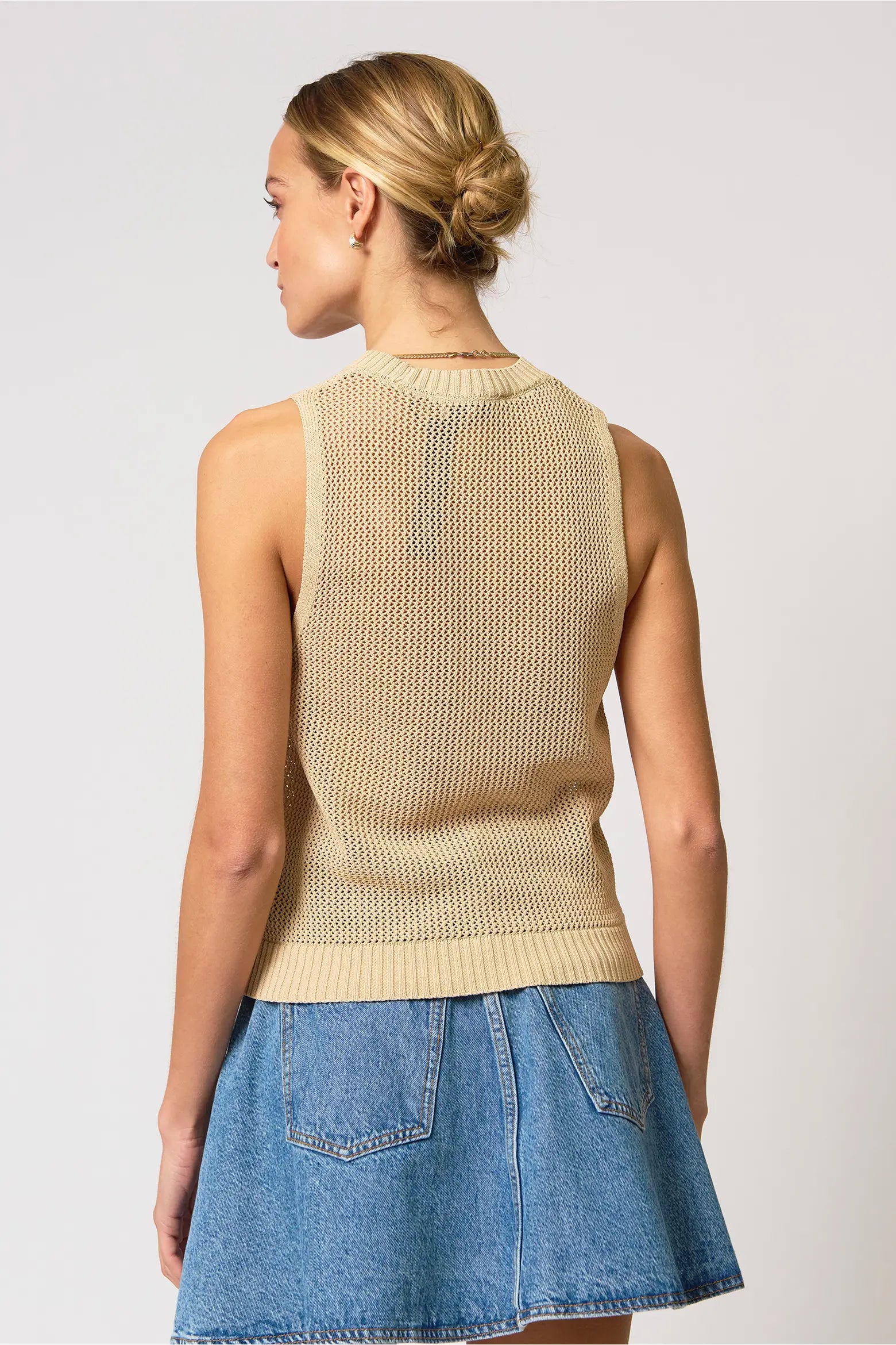 Eden Palm Tree Mesh Tank