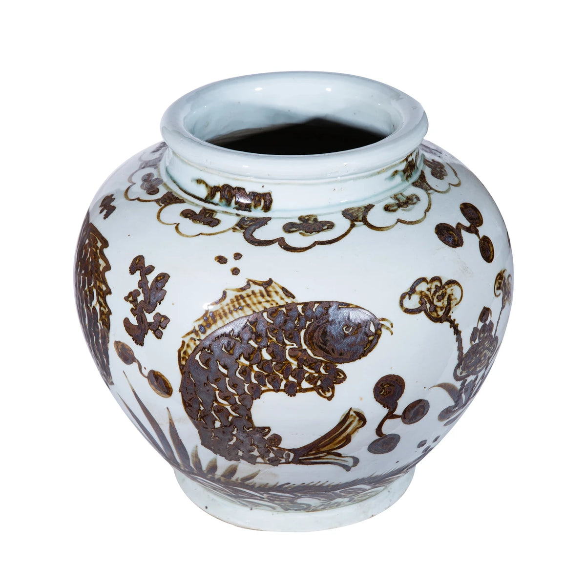 Rusty Brown Fish Jar