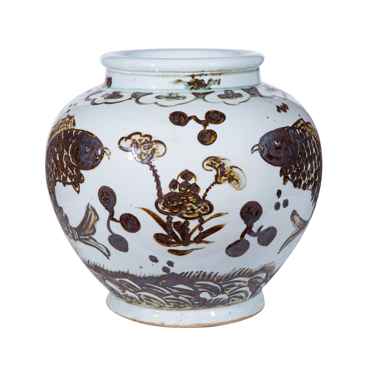Rusty Brown Fish Jar