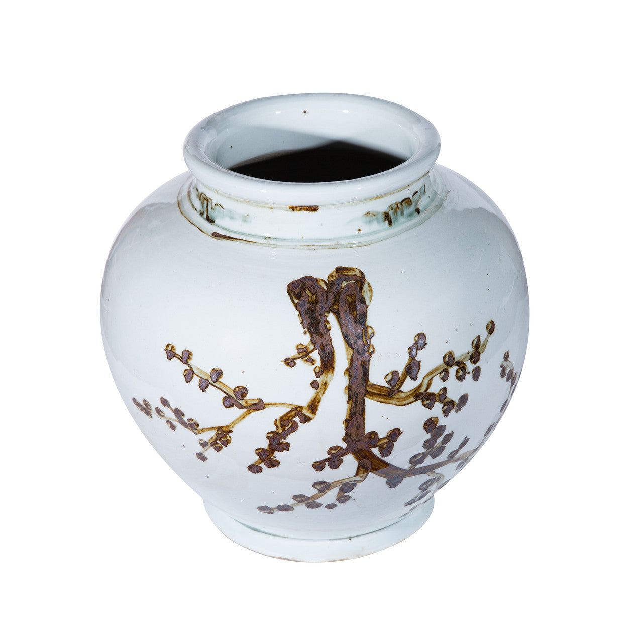Rusty Brown Small Jar Weeping Plum