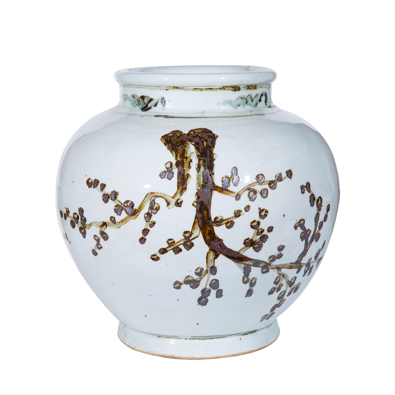 Rusty Brown Weeping Plum Jar Medium