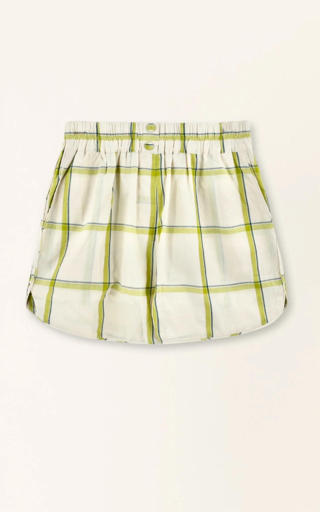 Mirth Track Short in Belize Plaid