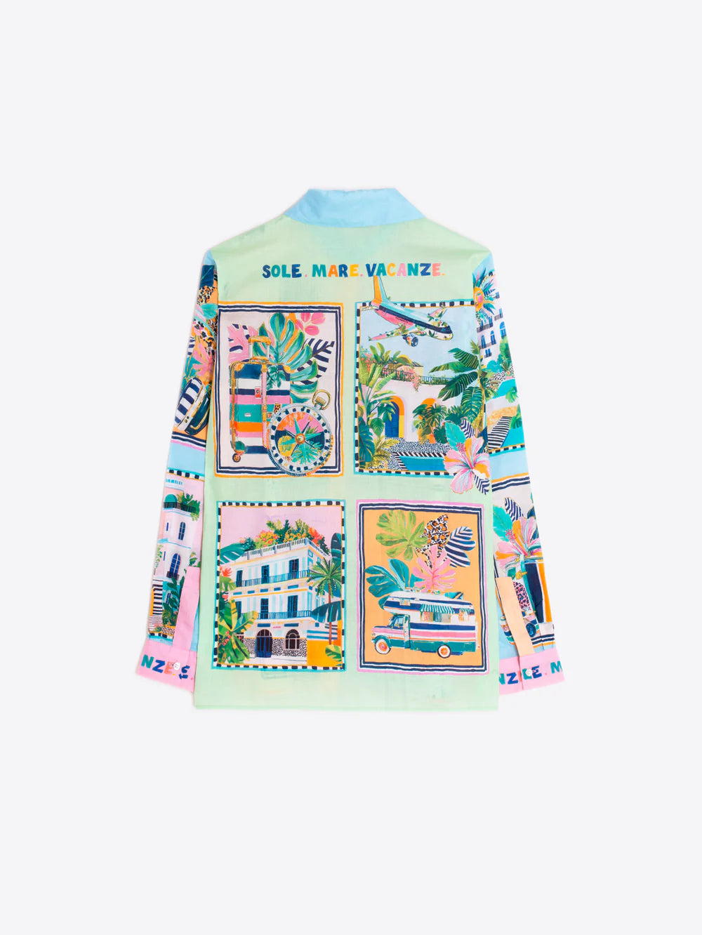 Travel Scenes Print Shirt