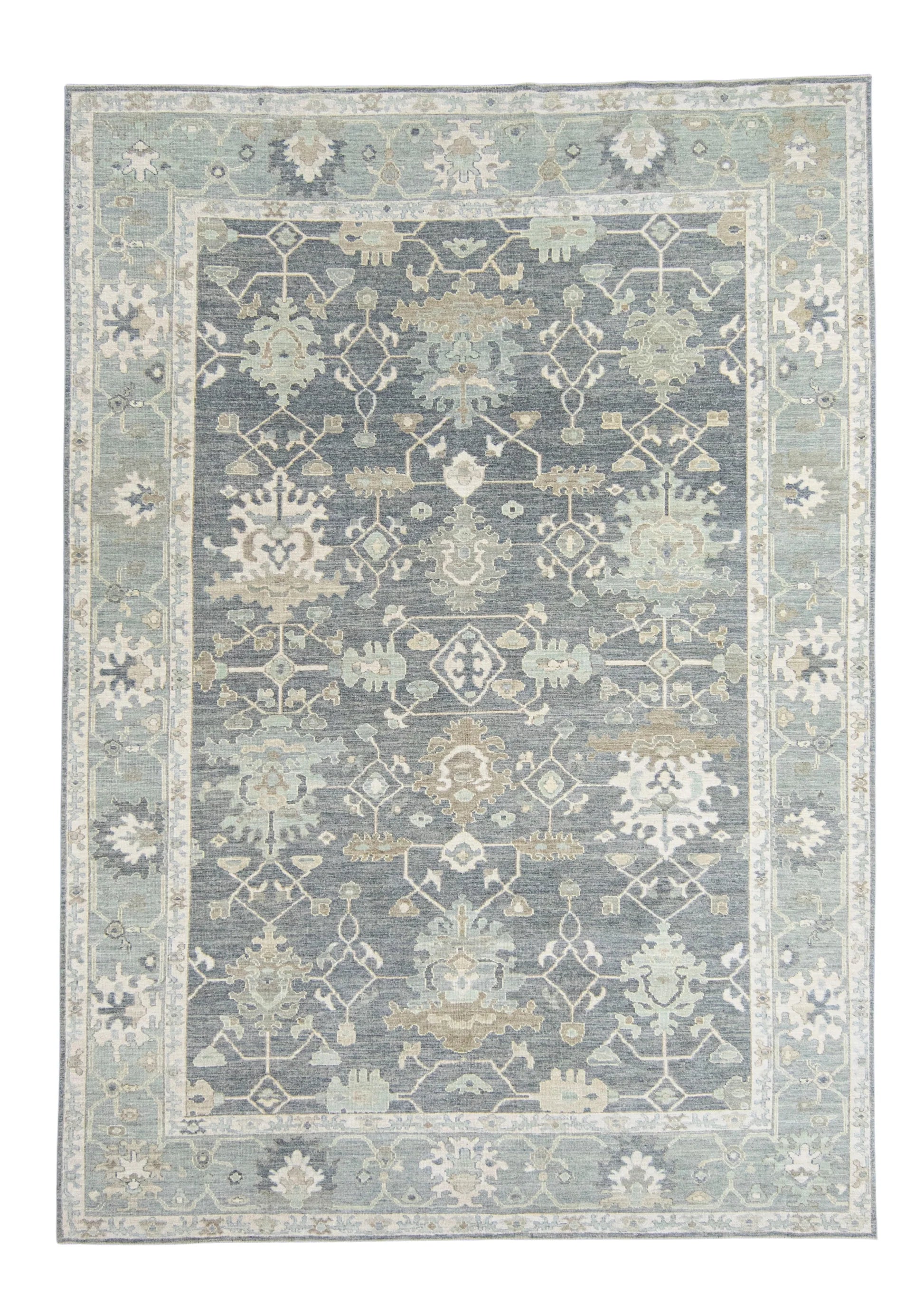 Turkish Oushak Rug 8'8" x 12'3"