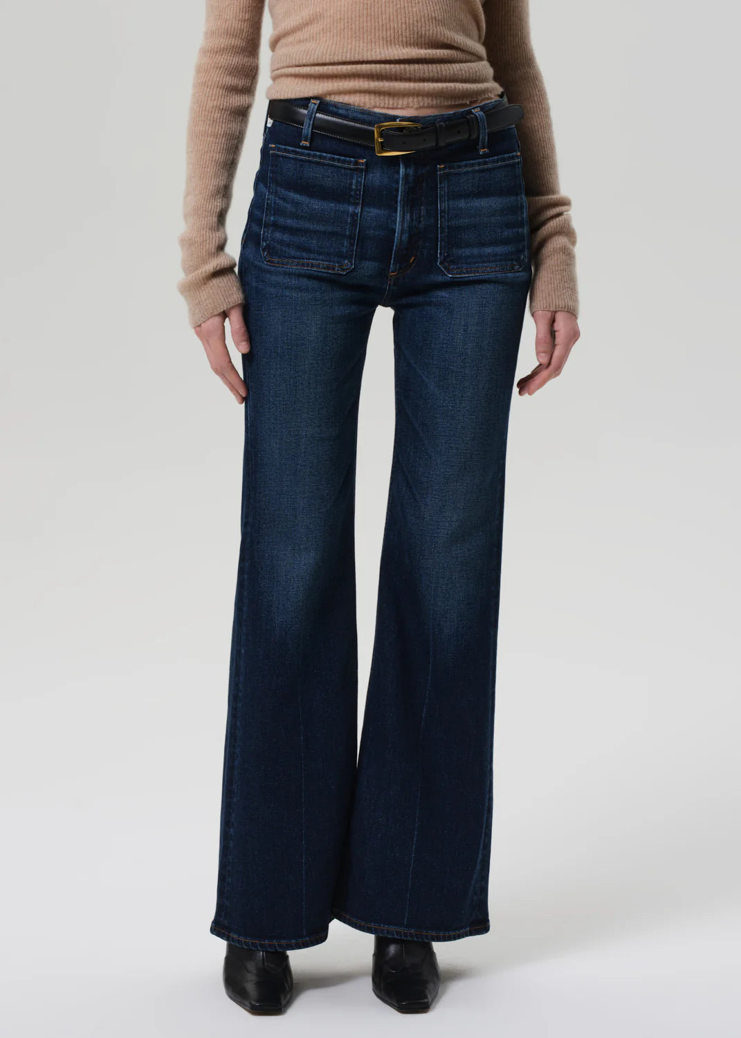 Kimberly Patch Pocket Flare Jeans