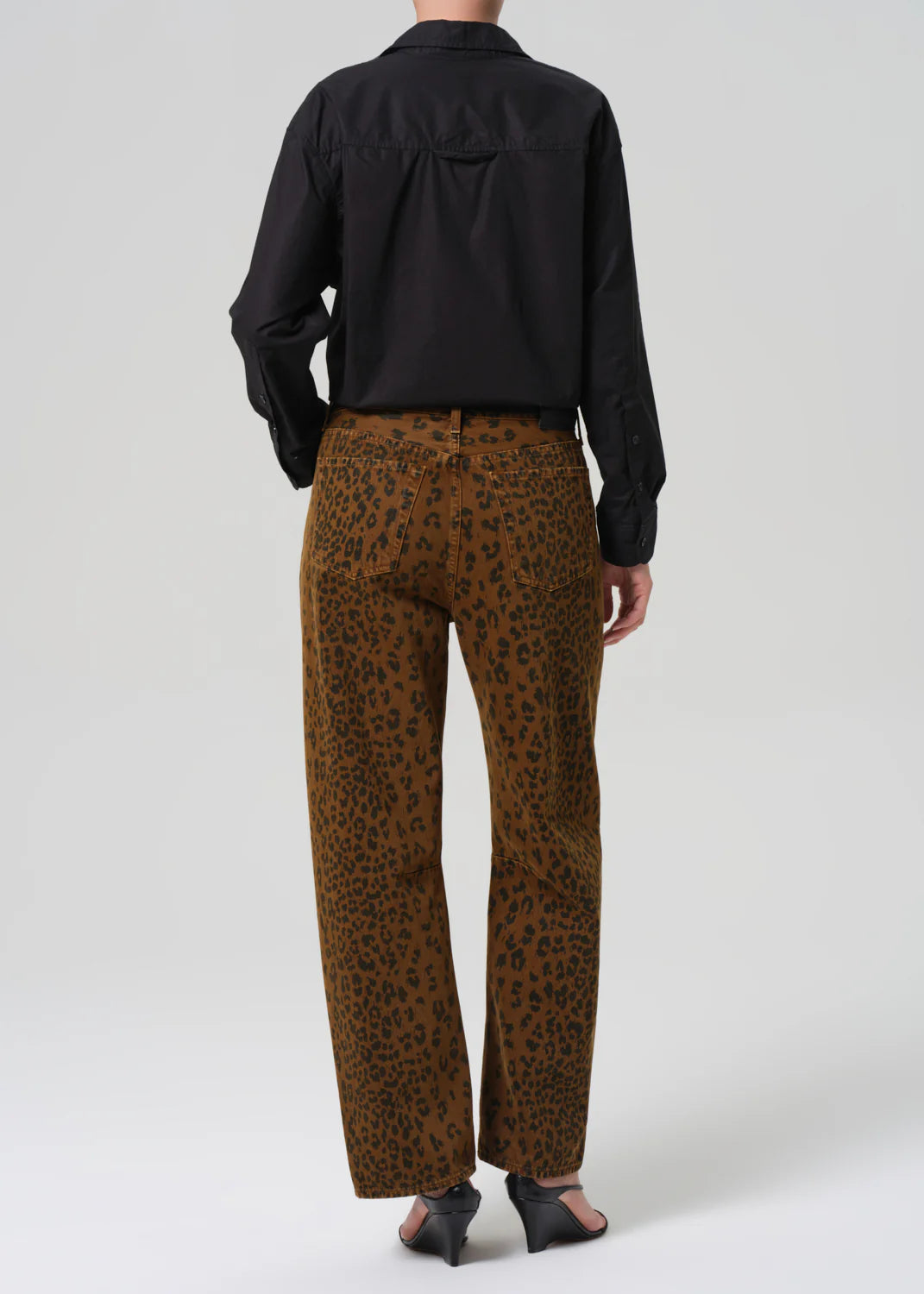 Miro Long Relaxed Jean in Cheetah