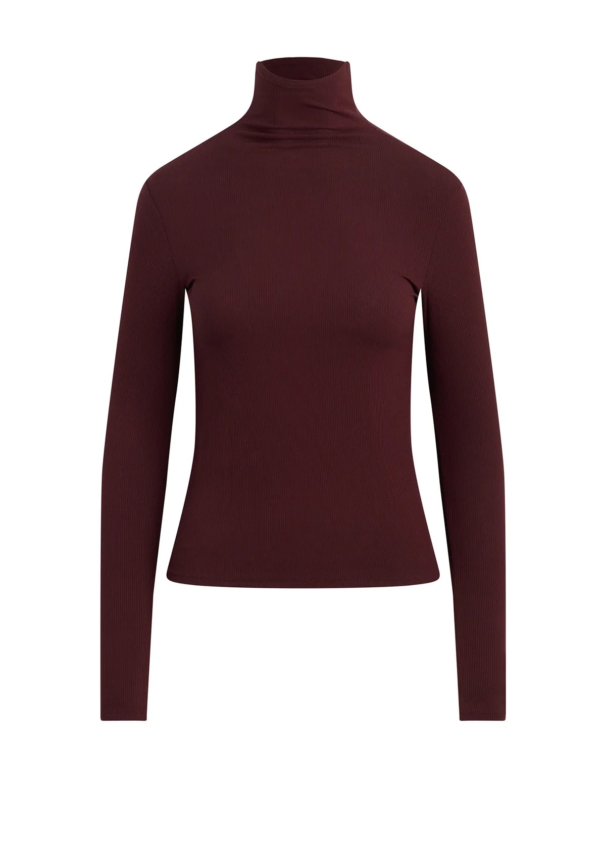 The Tony Long Sleeve Top in Bordeaux