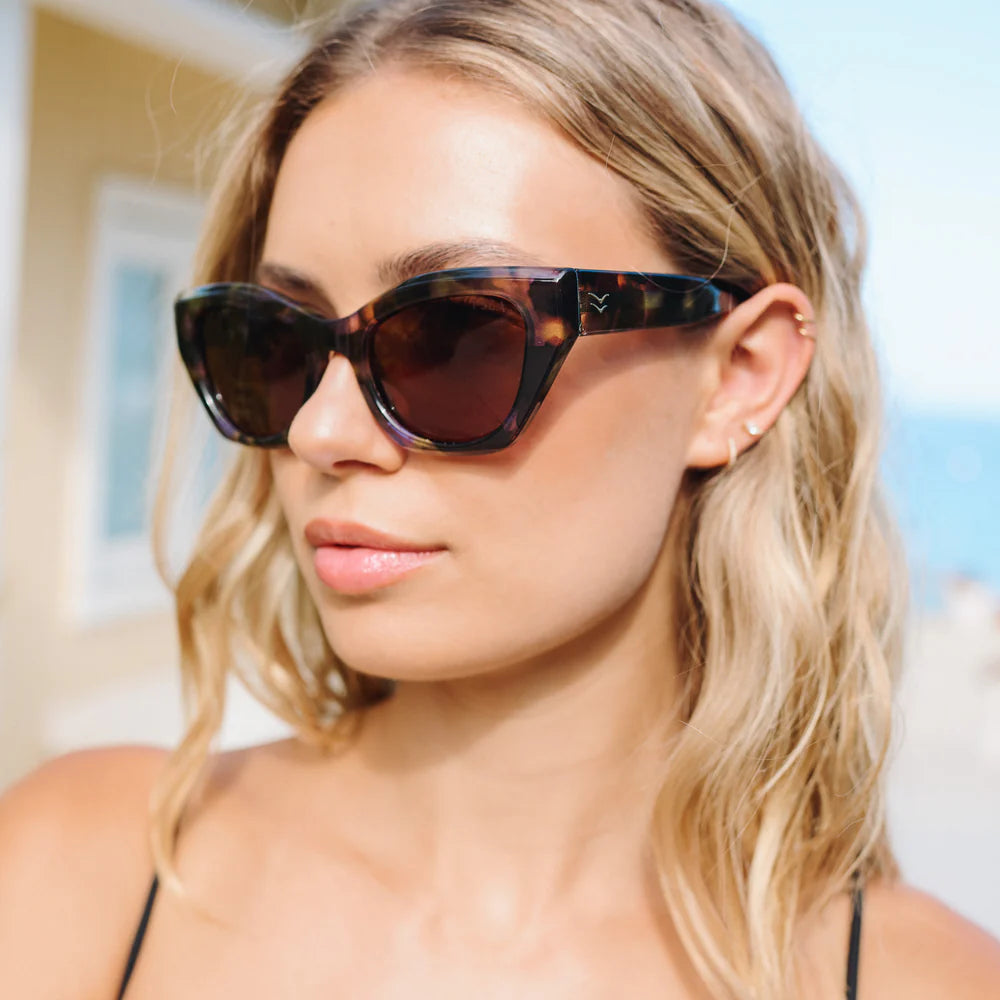 Ashley Blue Tort/Brown Sunglasses