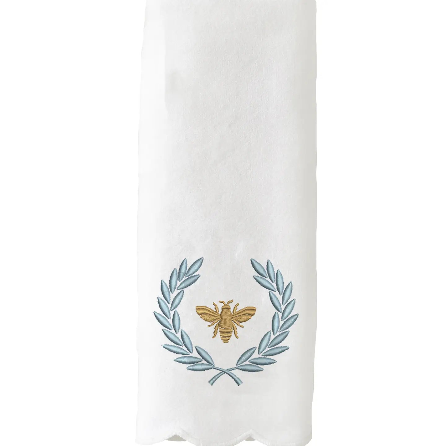 French Bee Scalloped Guest Towel