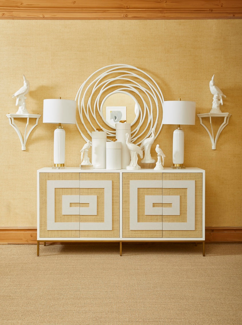 White Bamboo Canisters