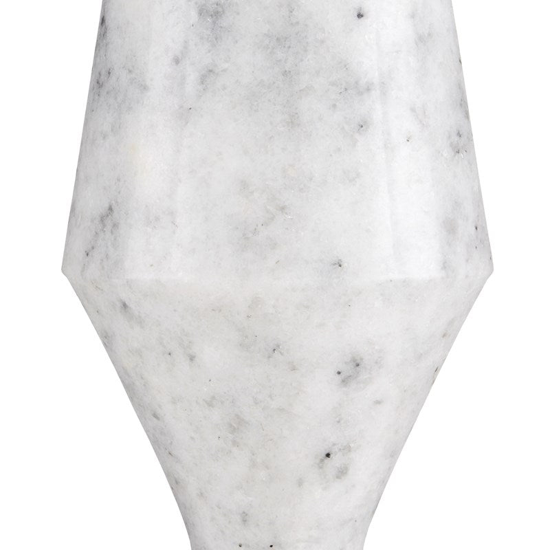 Quince White Marble Accent Table