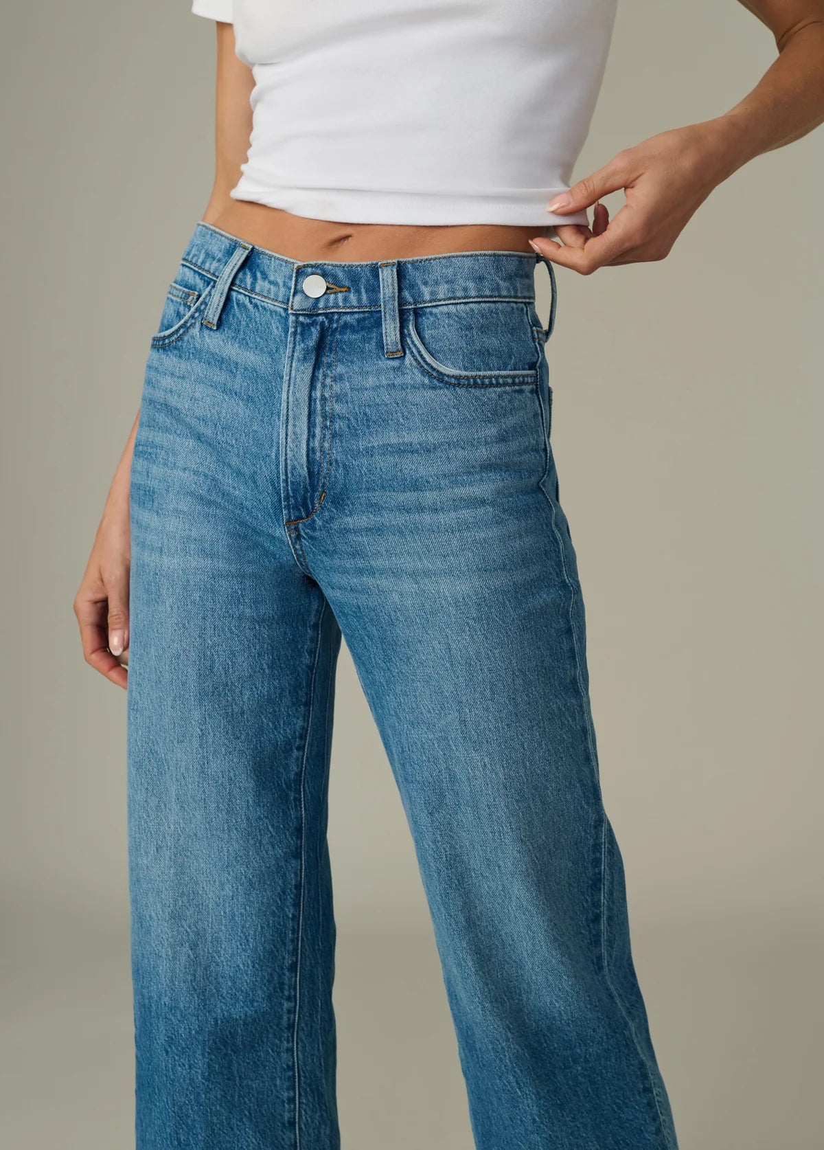 The Blake Cropped Wide Leg in Graceful
