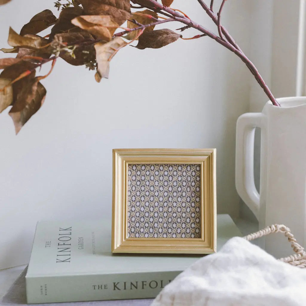 Beveled Square Gold Photo Frame