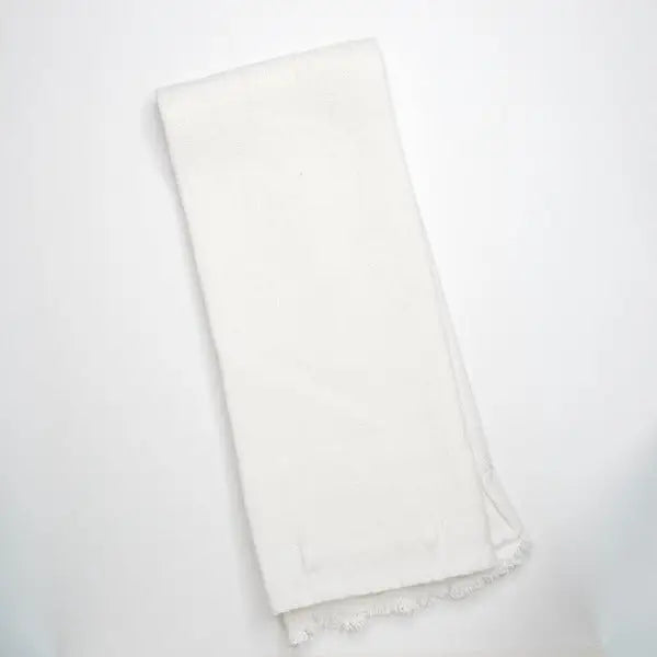 Provence Tumbled Linen Towel in Off White