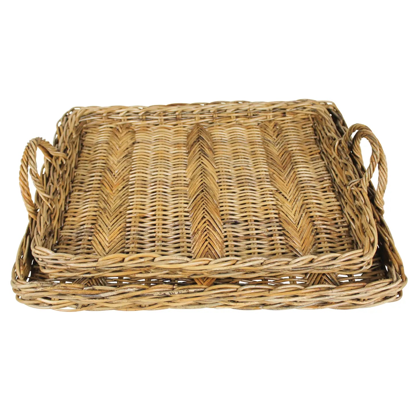 Valero Rectangle Herringbone Weave Tray