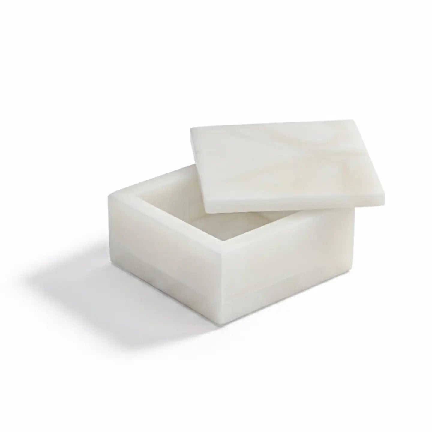 Small Alabaster Square Box