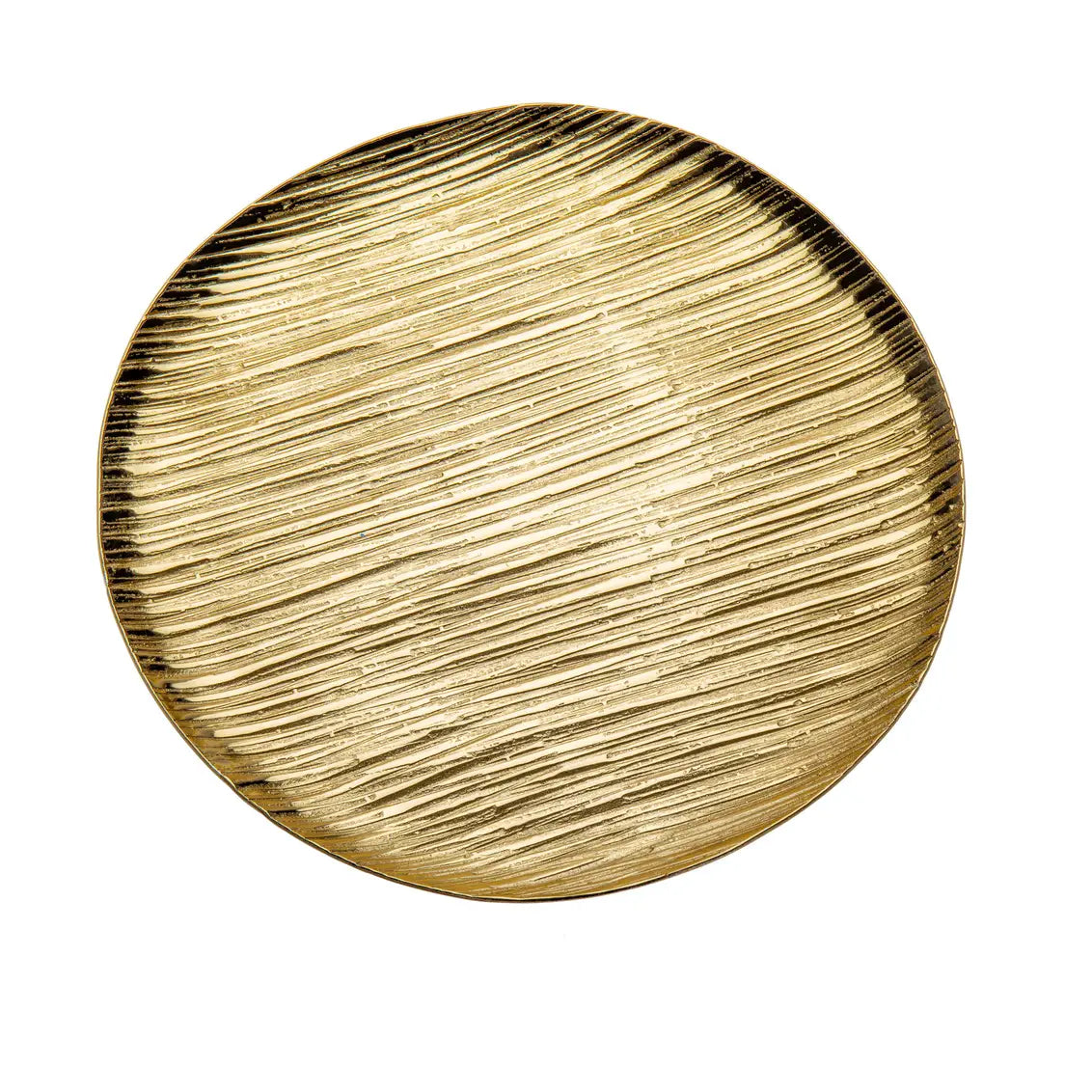 Round Gold Texture Tray
