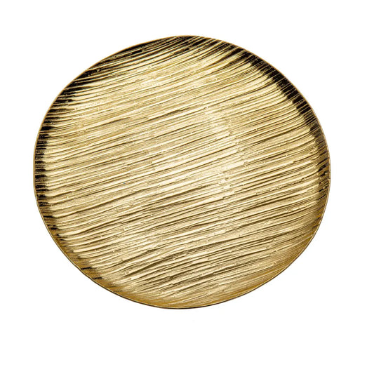 Round Gold Texture Tray