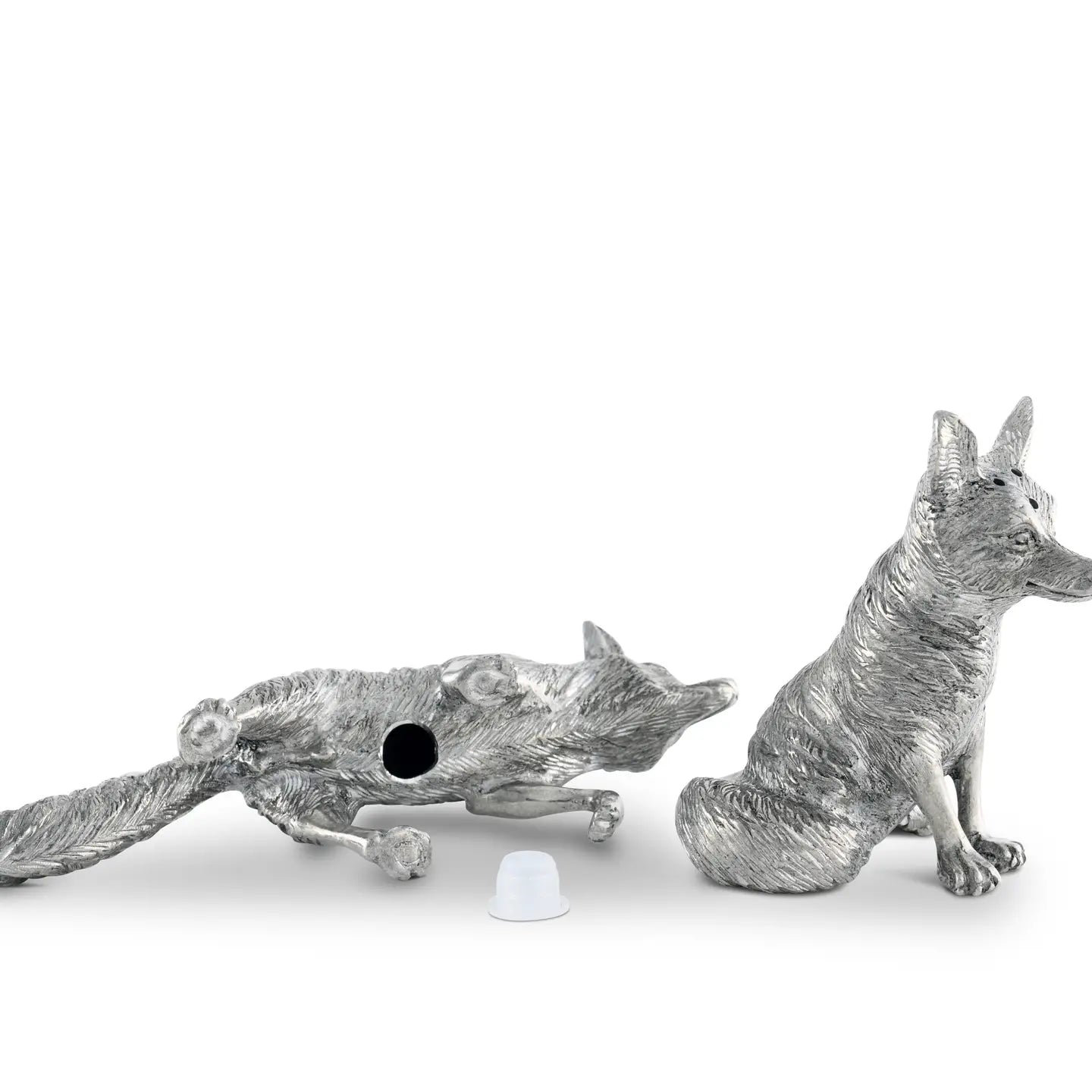 Pewter Foxes Salt & Pepper Set