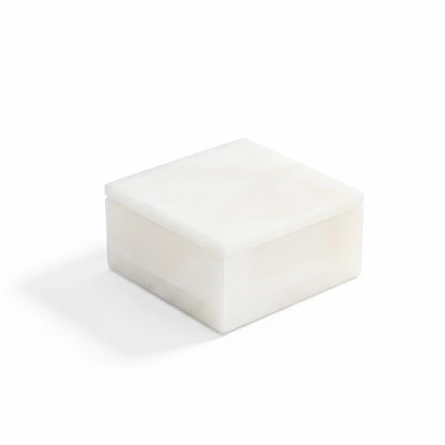 Small Alabaster Square Box