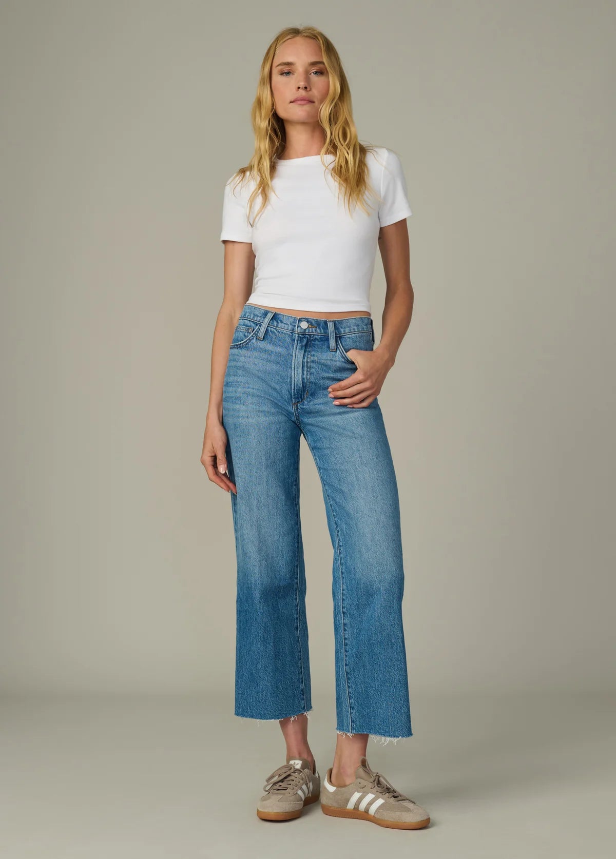 The Blake Cropped Wide Leg in Graceful