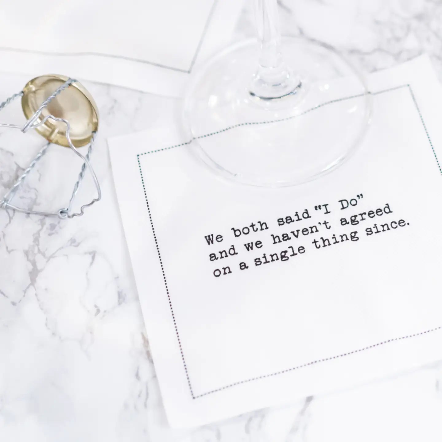 Marriage Quotes Cotton Cocktail Napkins