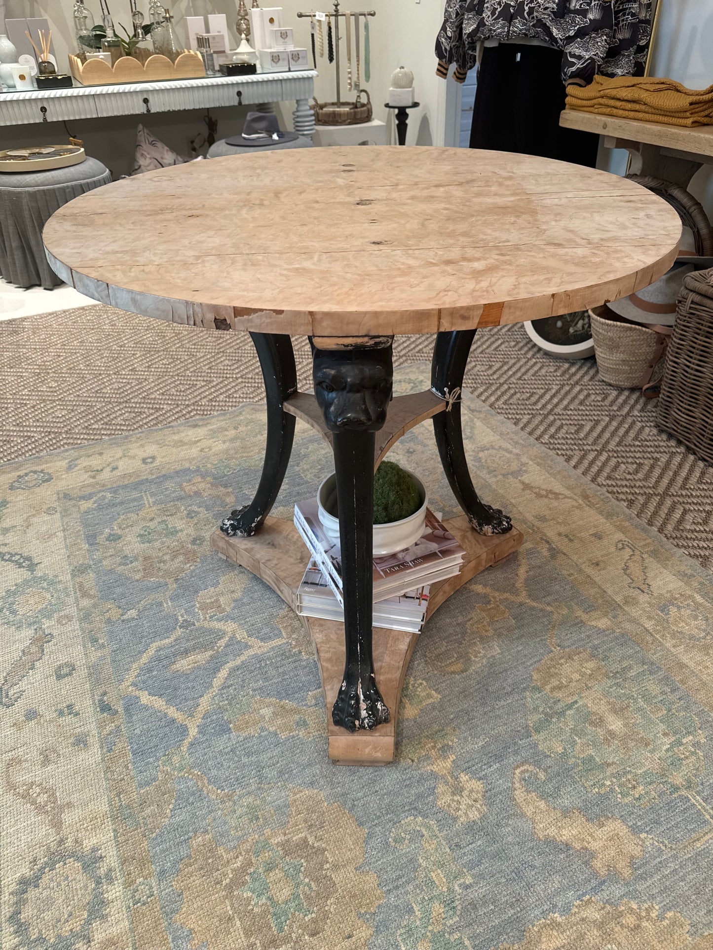 Antique Lion Leg Table