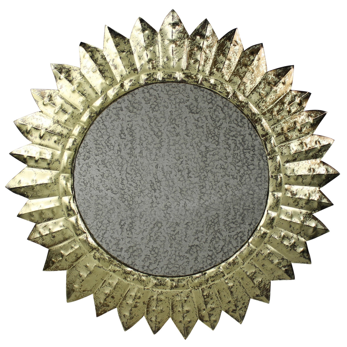 Starburst Brass Mirror