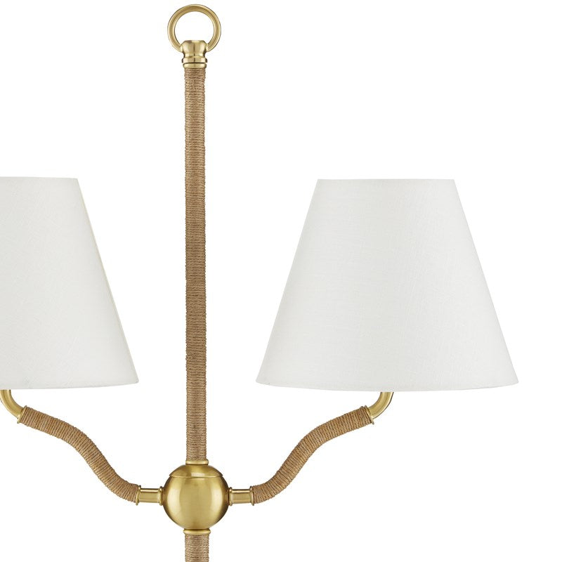Sirocco Brass Floor Lamp