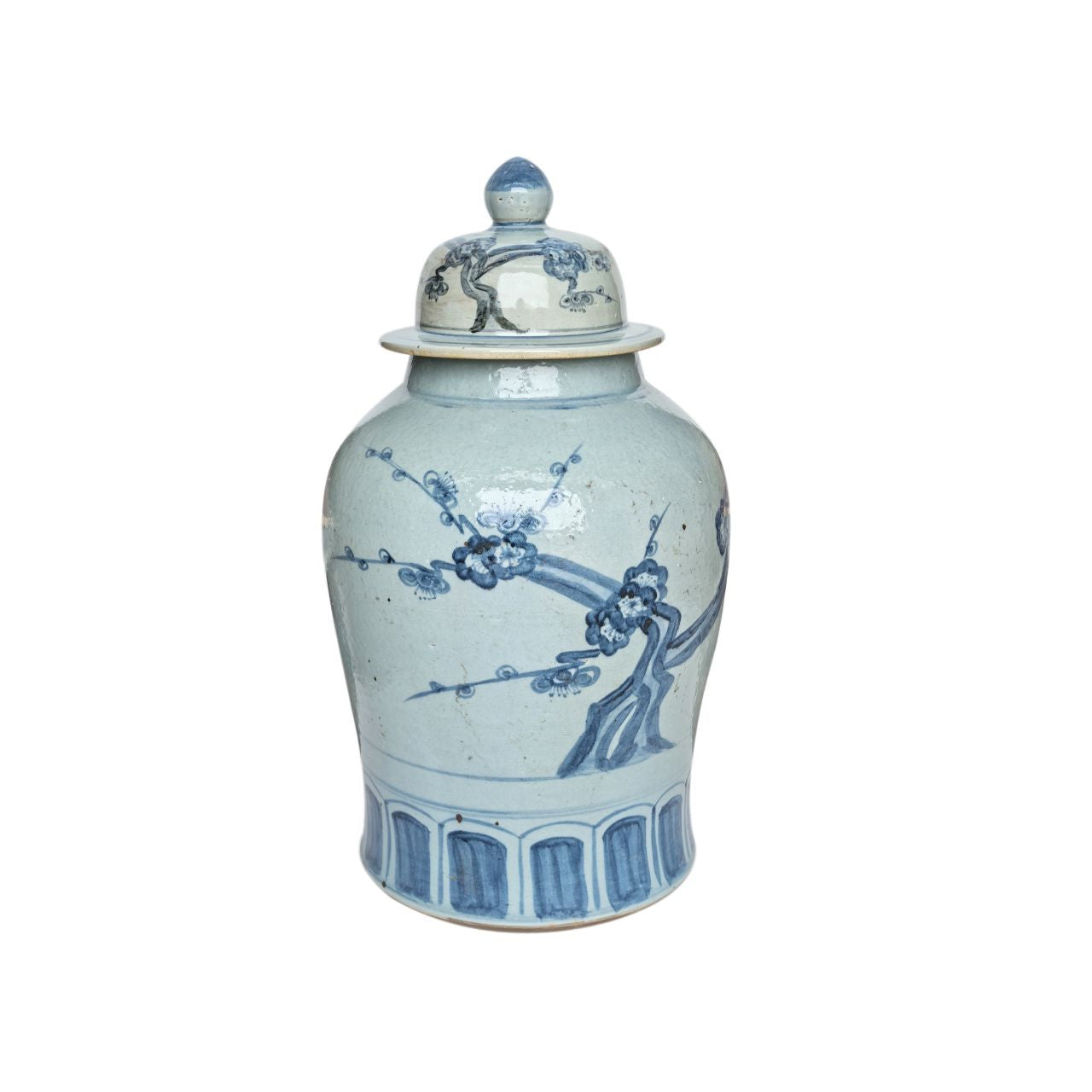 Barclay Butera Couture Blue & White Porcelain Temple Jar