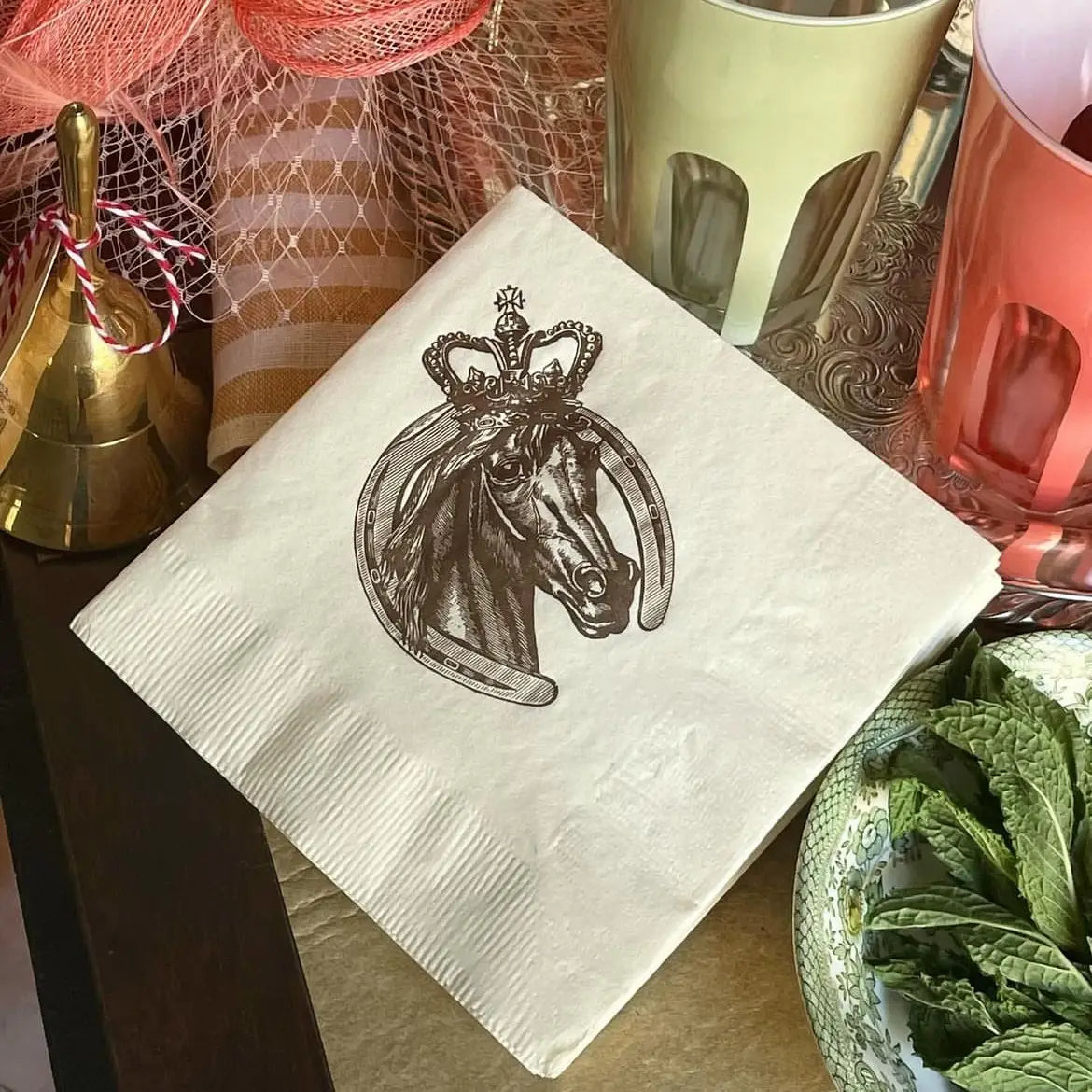 Royal Horse Beverage Napkins