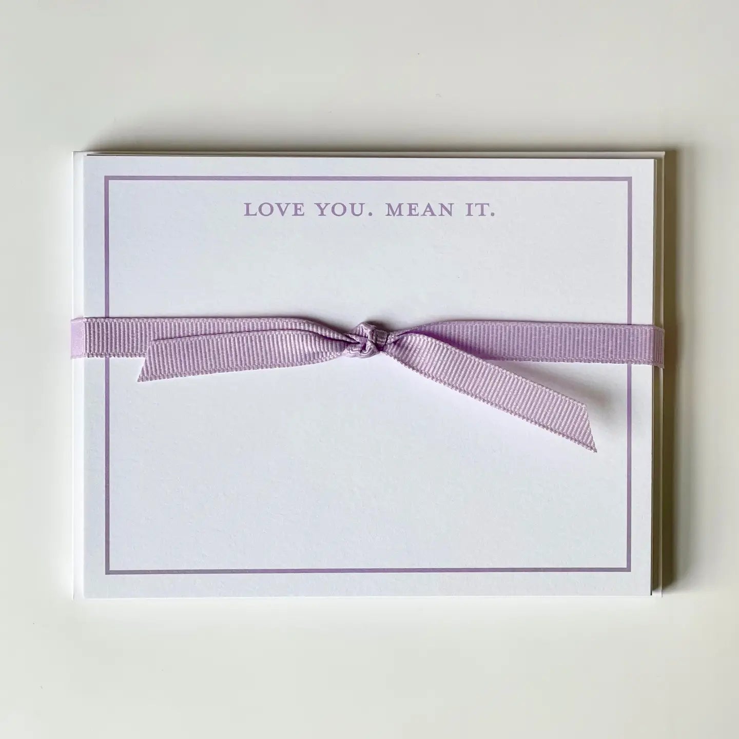 Love You, Mean It Flat Note Cards