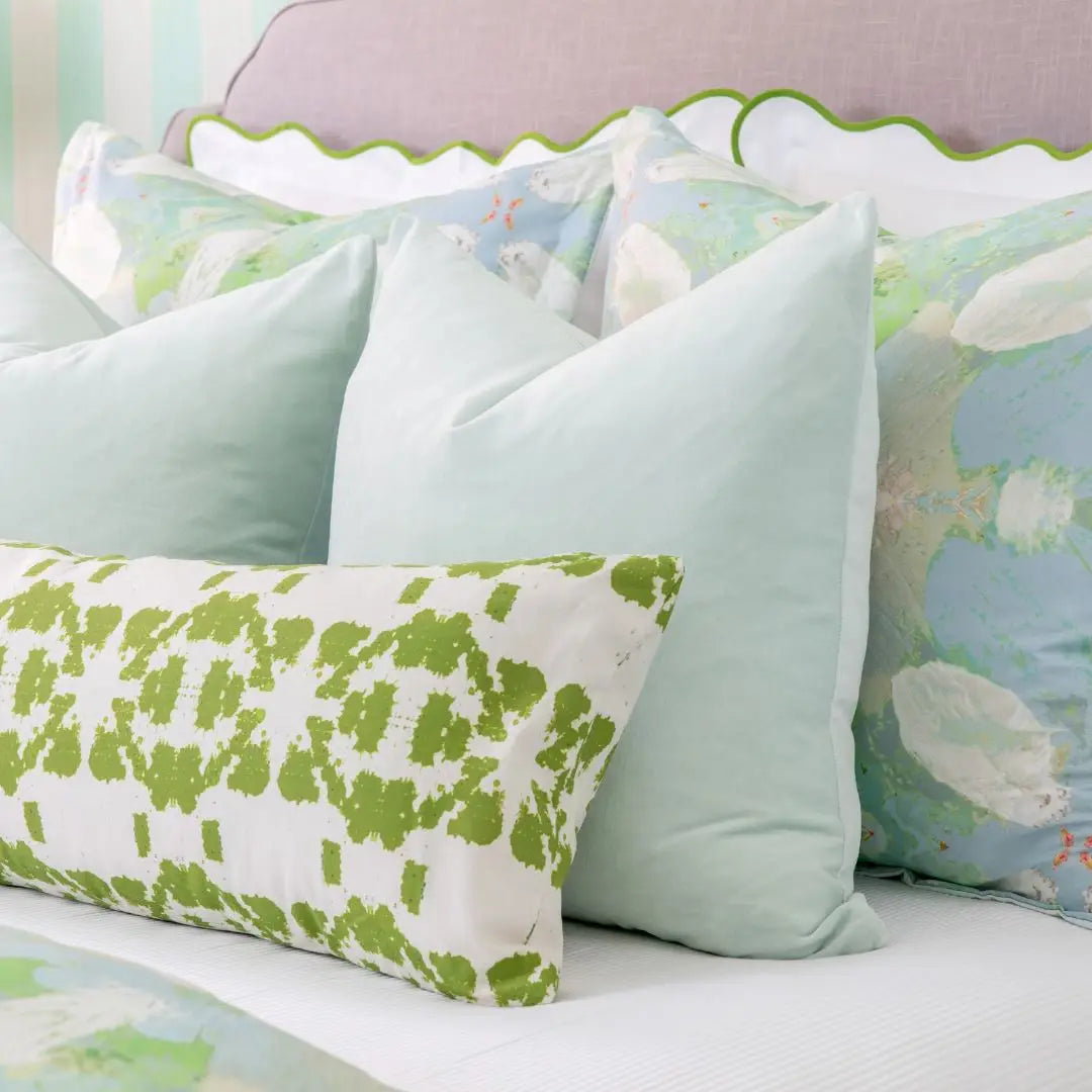 Robin's Egg Solid Velvet Pillow