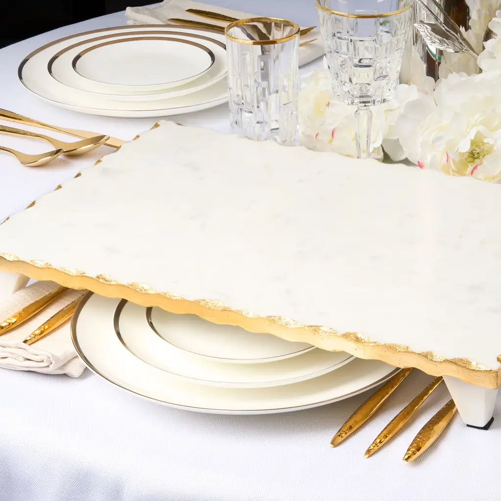 Marble Raised Challah Board